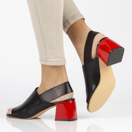 Lädersandaler Filippo DS3729 / 22 Bk svart 1