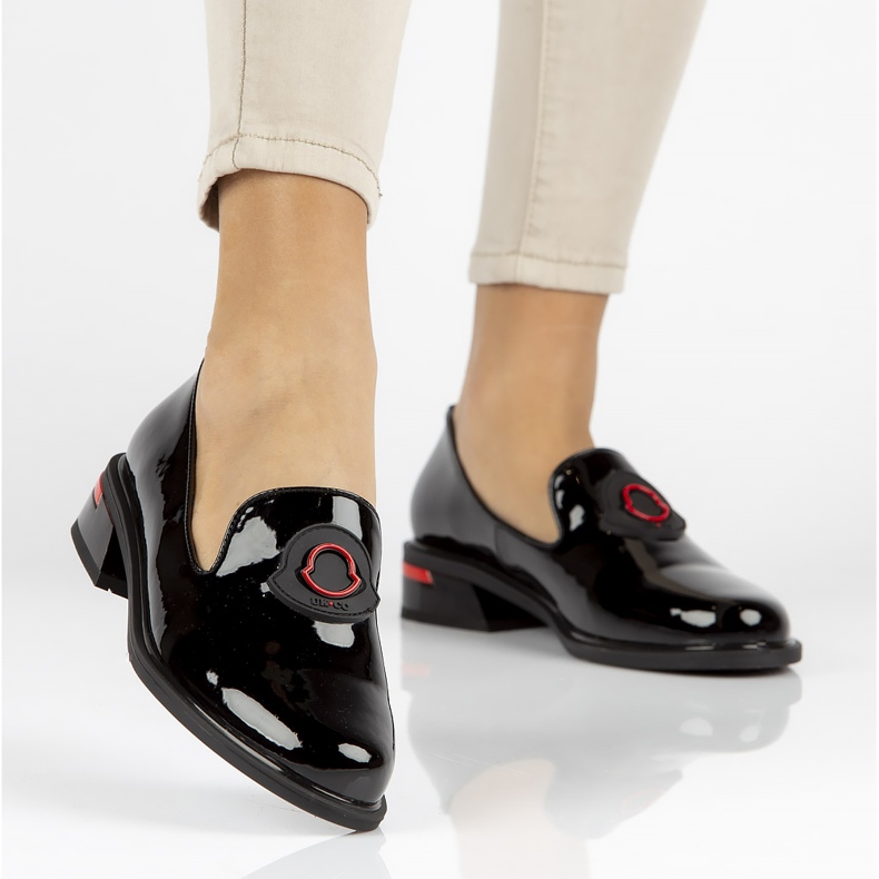 Läderskor Filippo DP3720 / 22 Bk svarta 1