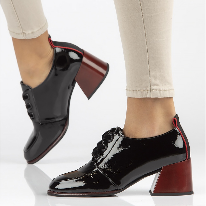 Läderpumpar Filippo DP3732 / 22 Bk svart 1