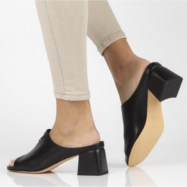 Skinntofflor Filippo DK3728 / 22 Bk svarta 1