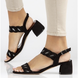 Filippo DS3606 / 22 Bk svarta sandaler 1