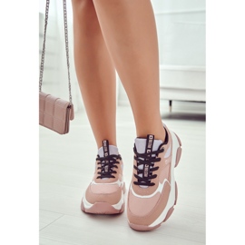 Sneakers dam Sportskor Big Star JJ274577 Rosa 2