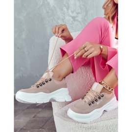 Sportskor dam Sneakers Big Star JJ274A222 Beige 2