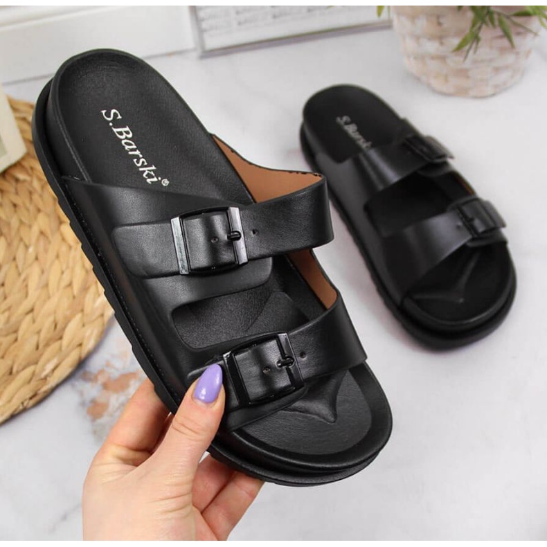 Everlast Gummi flip-flops med spännen svarta i S.Barski 1