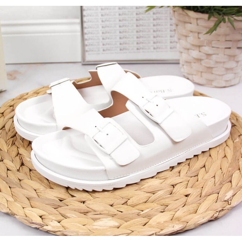 Gummitofflor Med Vita Spännen I S.Barski 2