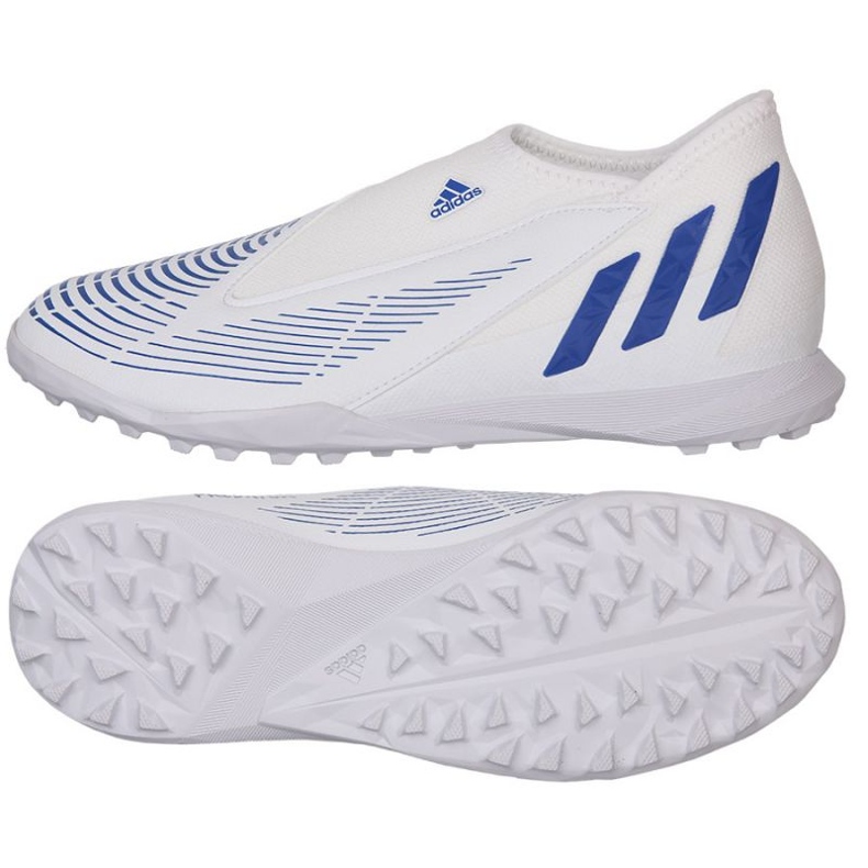 Adidas Predator Edge.3 Ll Tf Jr GX2637 fotbollsskor vit vit 1