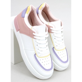 Libby Pink Trainers vit 1