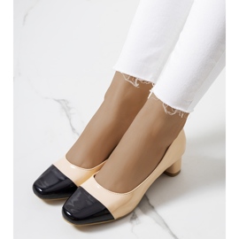 Beige Dikra pumps för kvinnor svart 1