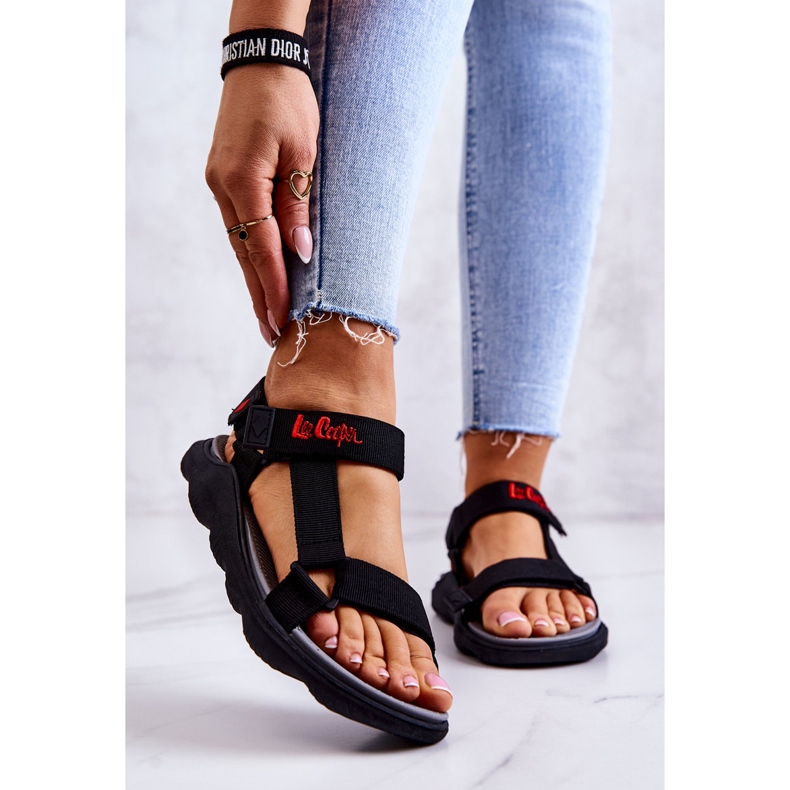 Damsportsandaler Lee Cooper LCW-22-34-0955L Svart 1