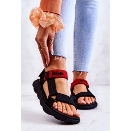 Sportsandaler dam Lee Cooper LCW-22-34-0954L Svart-Röd 1