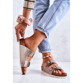 Damtofflor Spännen Inblu NM000027 Silver beige silver- 2