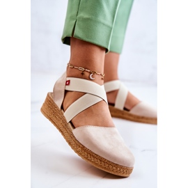 Espadrillor i mocka för damer Big Star JJ276038 Beige 2