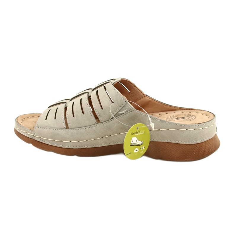 Kvinnors flip flops med OpenWork Evento 22SD98-4536 Grå mönster 2