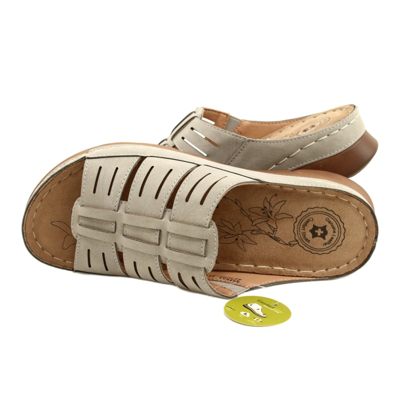 Kvinnors flip flops med OpenWork Evento 22SD98-4536 Grå mönster 5