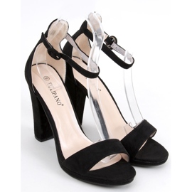 Ficaria Svarta högklackade sandaler 1