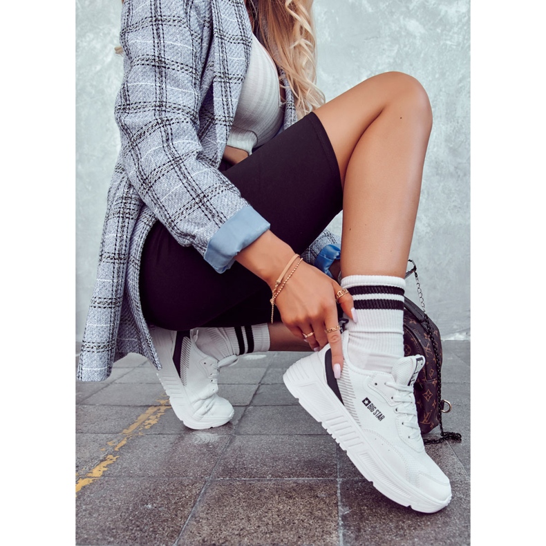 Fashionabla Sneakers Sportskor Big Star JJ274596 Vit 1