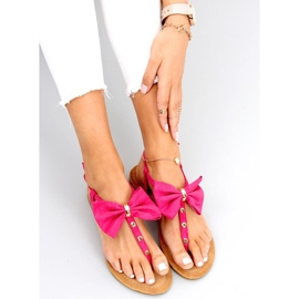 Flip-flops med Megi Fuschia rosett rosa 1