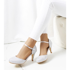 Silver glänsande Rosetown pumps silver- 1