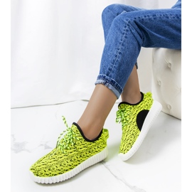 Mulder gröna neon sneakers svart 1