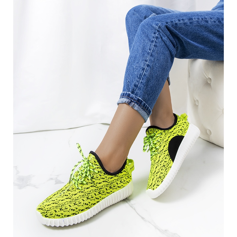 Mulder gröna neon sneakers svart 1
