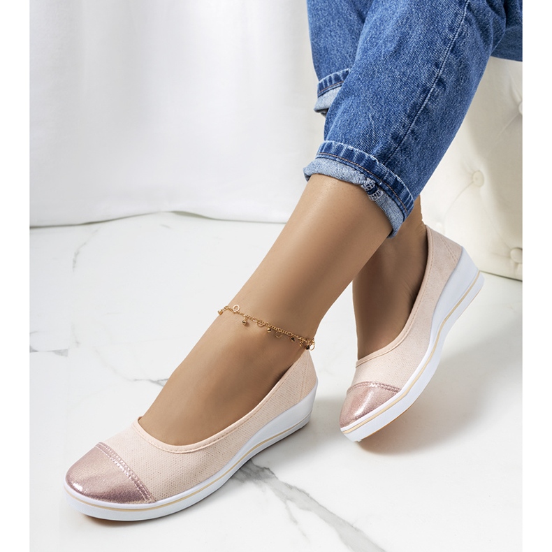 Beige Barrie wedge sneakers 1