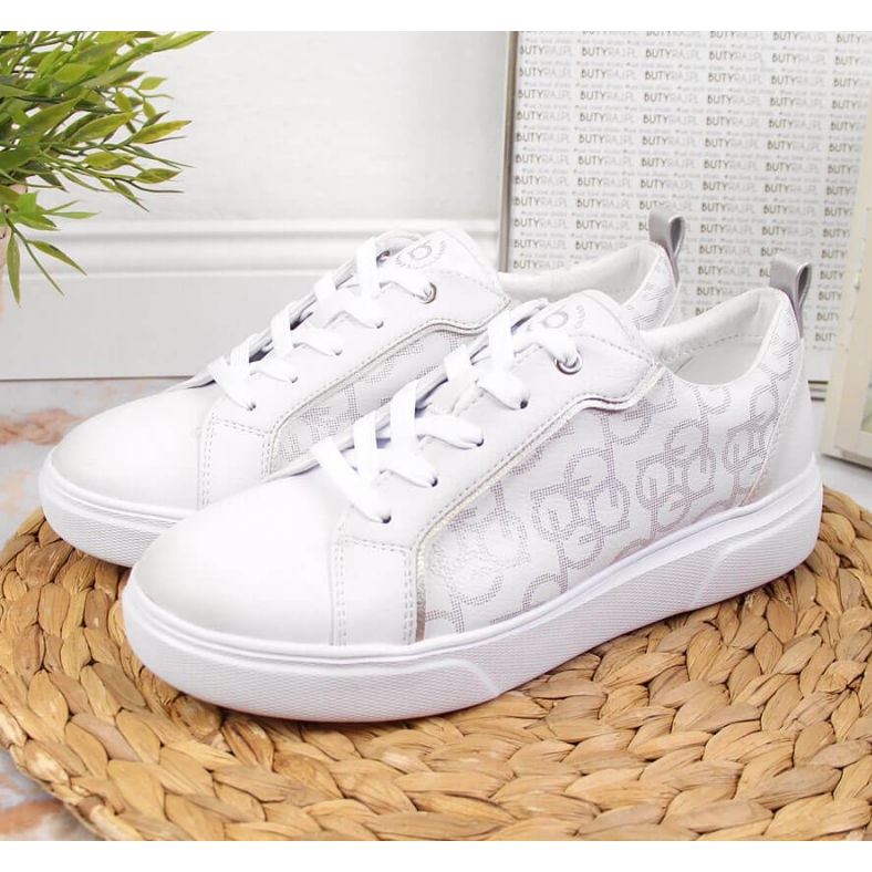 Sneakers vita Bugatti W JJ253151 beige gyllene 2