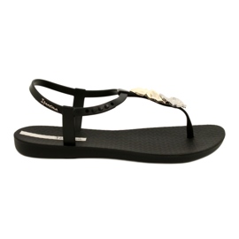 Flipflops med Ipanema-dekoration 83182 svart 23526 silver- gyllene 1