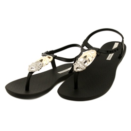 Flipflops med Ipanema-dekoration 83182 svart 23526 silver- gyllene 4