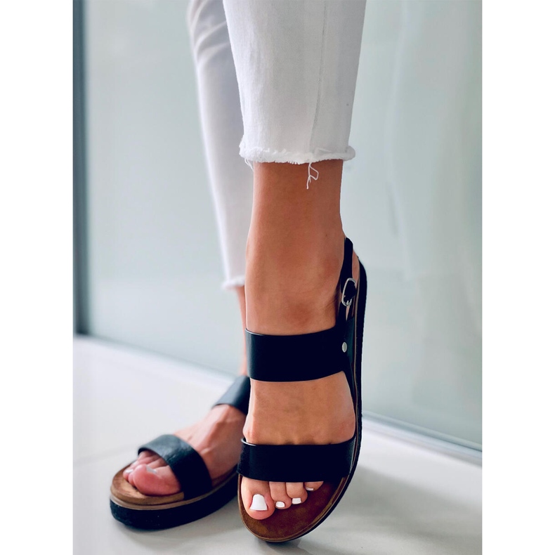 Maiden Black damsandaler svart 2