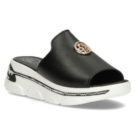 Skinntofflor Filippo DK3872 / 22 Bk svarta 1