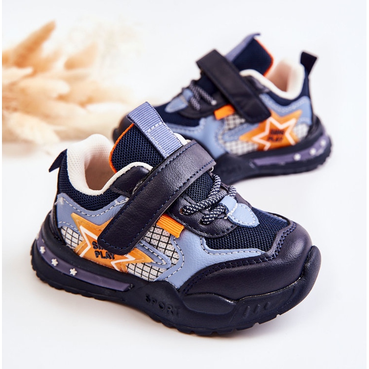 PJ2 Lätt sportskor för barn Marinblå Mobby 2