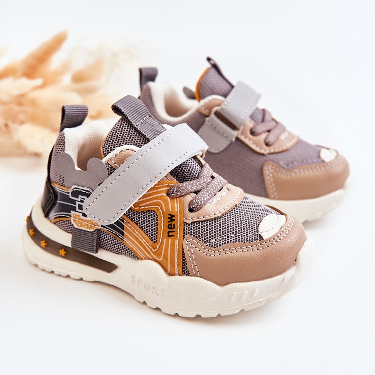 PJ2 Barnkläder Sportskor Gråbrun Nathine 1