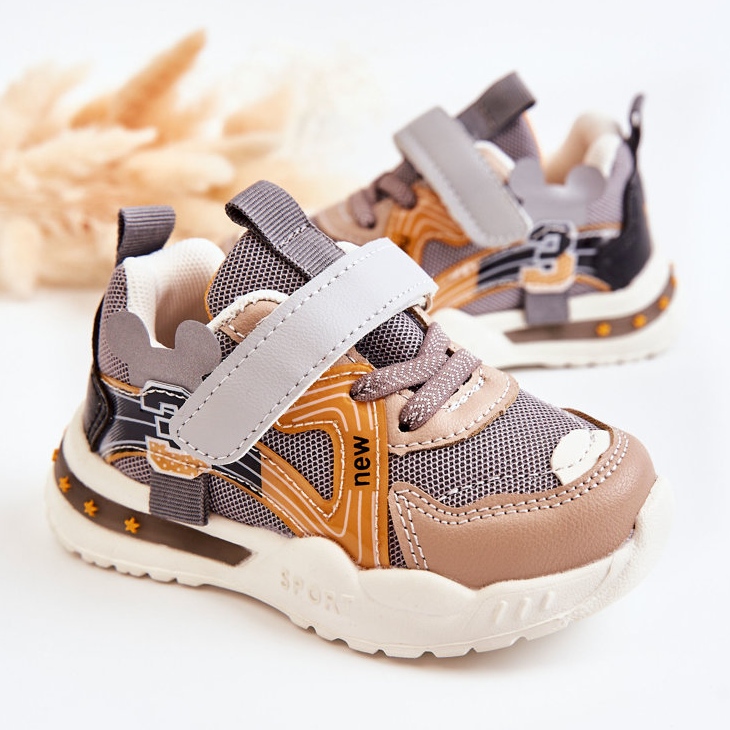 PJ2 Barnkläder Sportskor Gråbrun Nathine 2