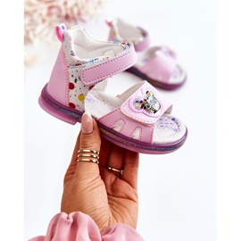 PJ2 Barnsandaler i läder Violet Dotty violett 1