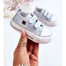 Sneakers för barn med kardborre Big Star HH374204 Blå 1