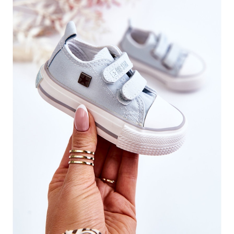 Sneakers för barn med kardborre Big Star HH374204 Blå 1