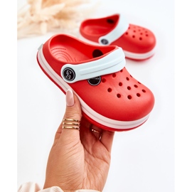 Bekväma barntofflor Crocs Red Colly röd 1