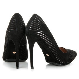 Seastar Högblanka pumps i mocka svart 2