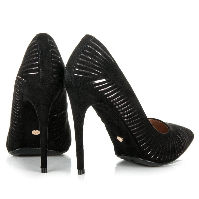 Seastar Högblanka pumps i mocka svart 2