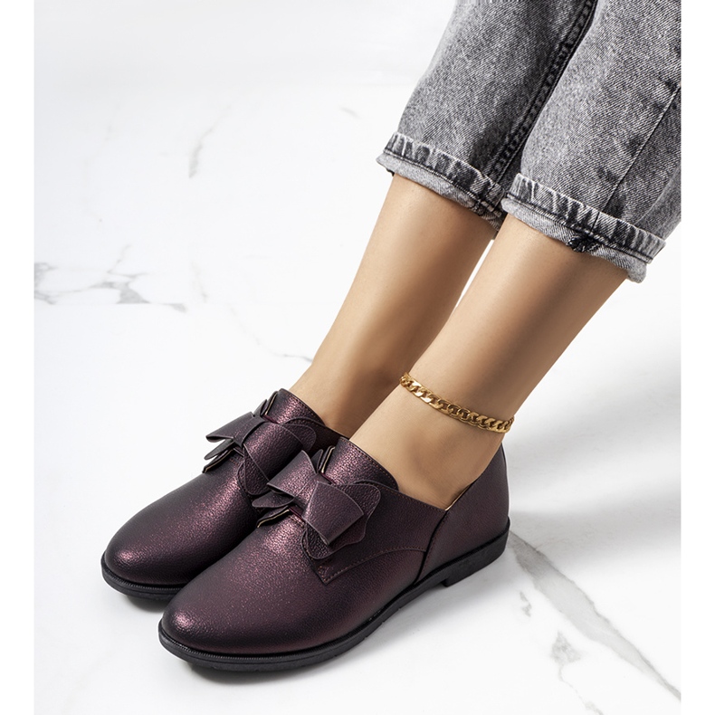 Bruna brogues med Korner-rosett 1