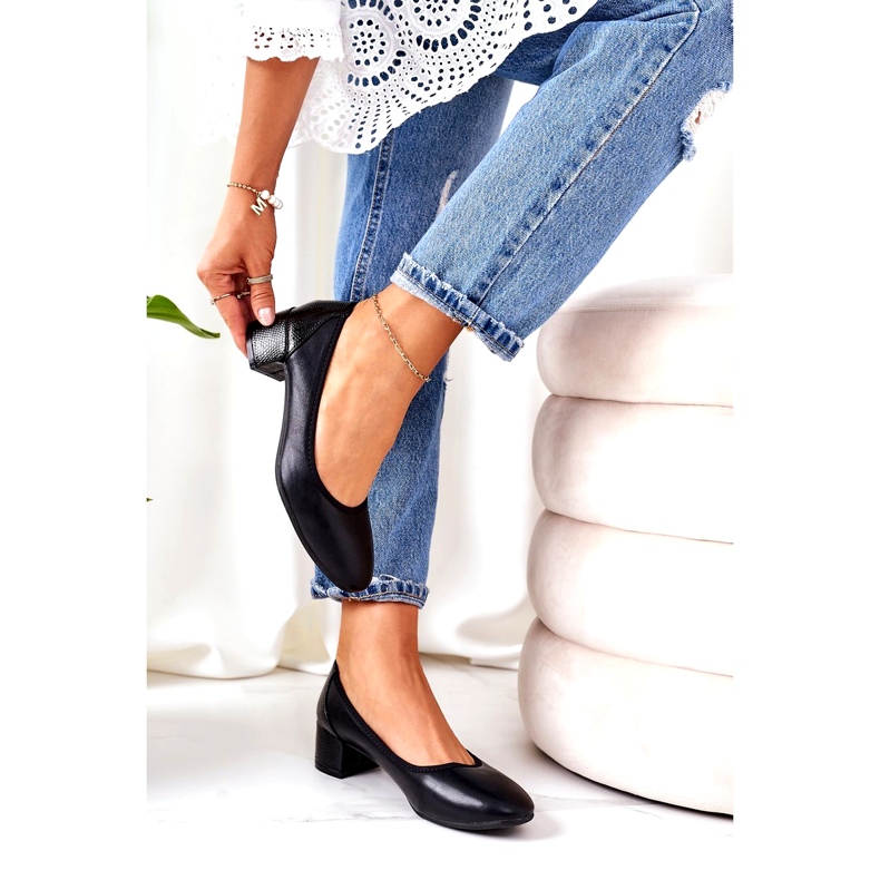 S.Barski Läderpumpar S. Barski 20-L1 Svart 2