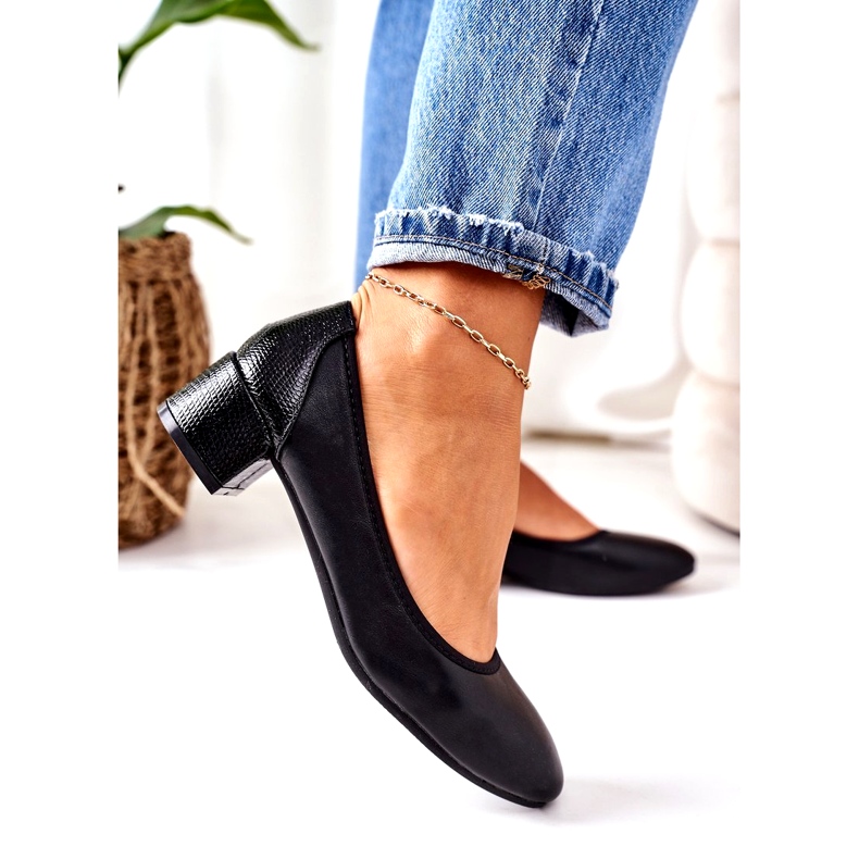 S.Barski Läderpumpar S. Barski 20-L1 Svart 3