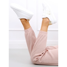 Xina VIT / GULD damsneakers gyllene 1