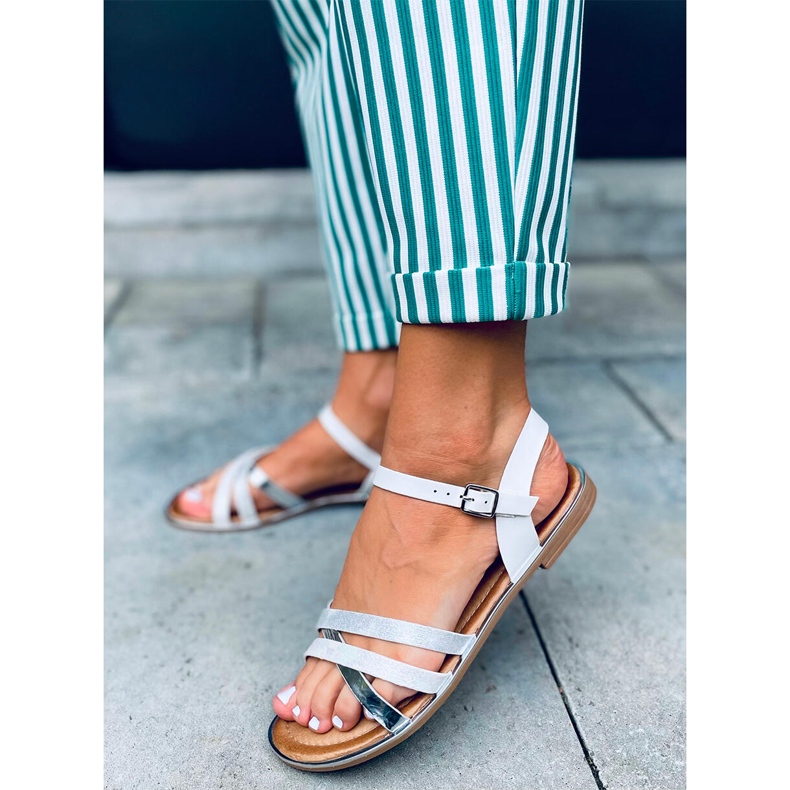 Celia White damsandaler vit 1