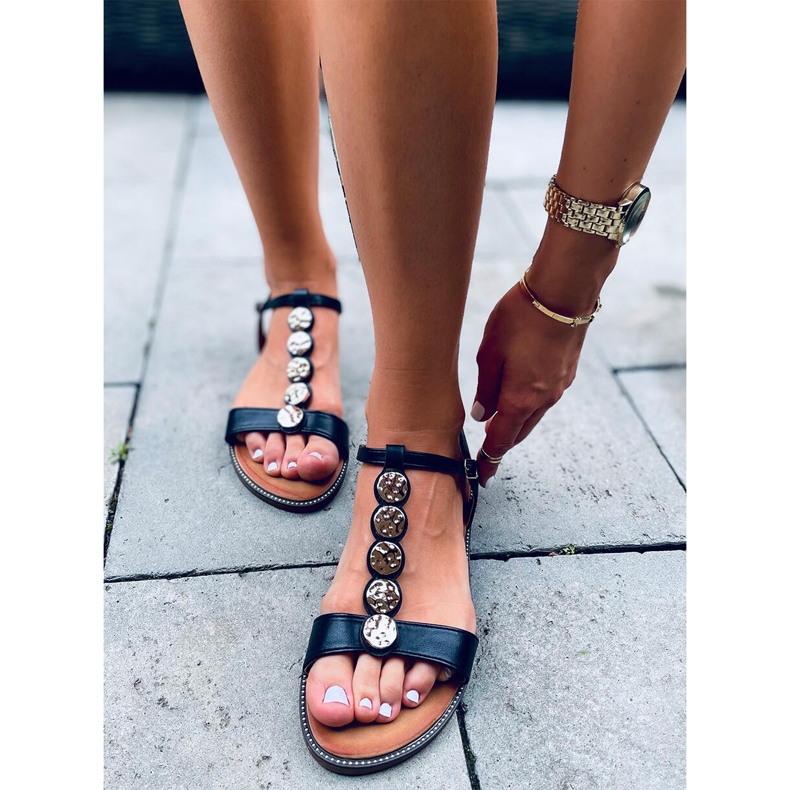 Velma Black damsandaler svart 2