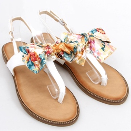 Flipflops med rosett Odette White vit 1