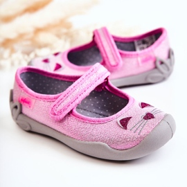 BEFADO S.A. Ballerina tofflor Befado Cats 114X451 Rosa-Grå 1