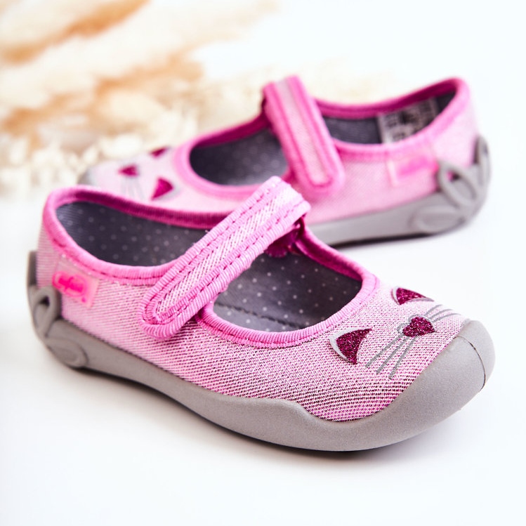 BEFADO S.A. Ballerina tofflor Befado Cats 114X451 Rosa-Grå 1