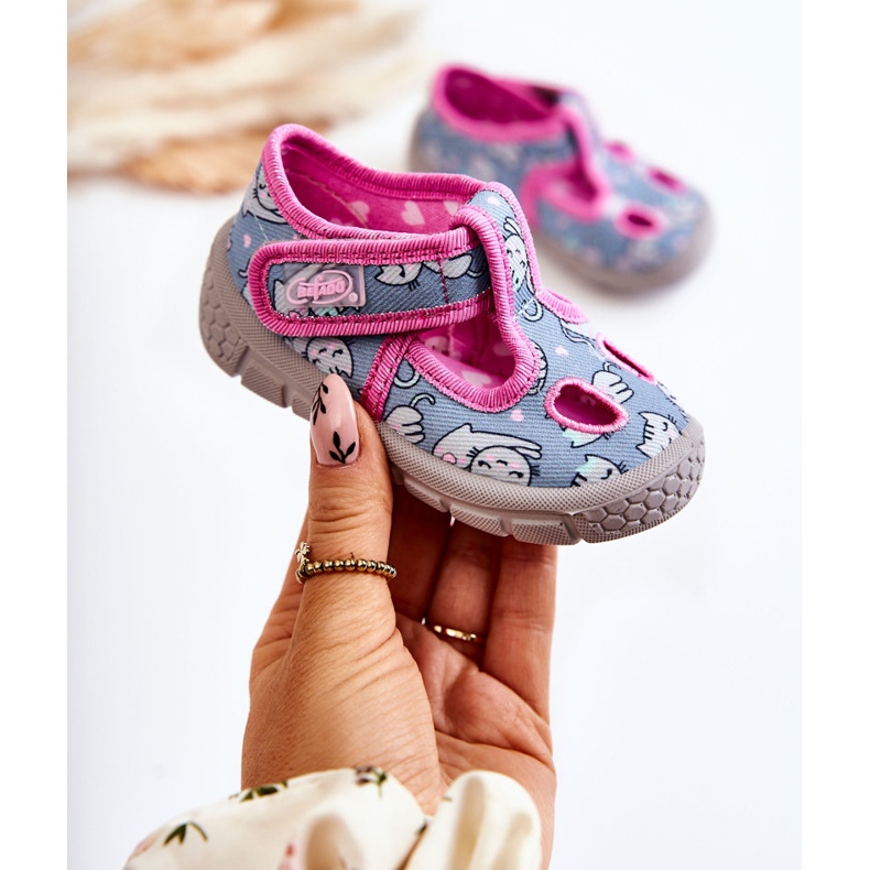 BEFADO S.A. Tofflor Befado Cats 533P014 Blå-Rosa 1