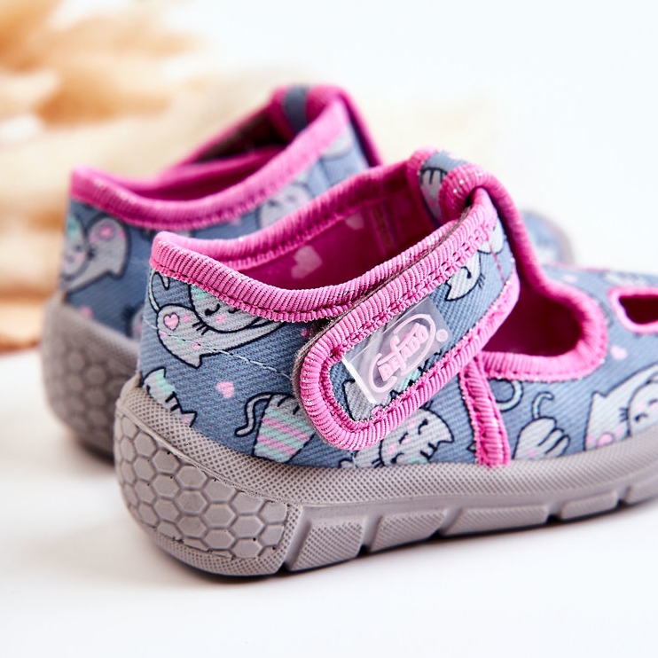 BEFADO S.A. Tofflor Befado Cats 533P014 Blå-Rosa 2